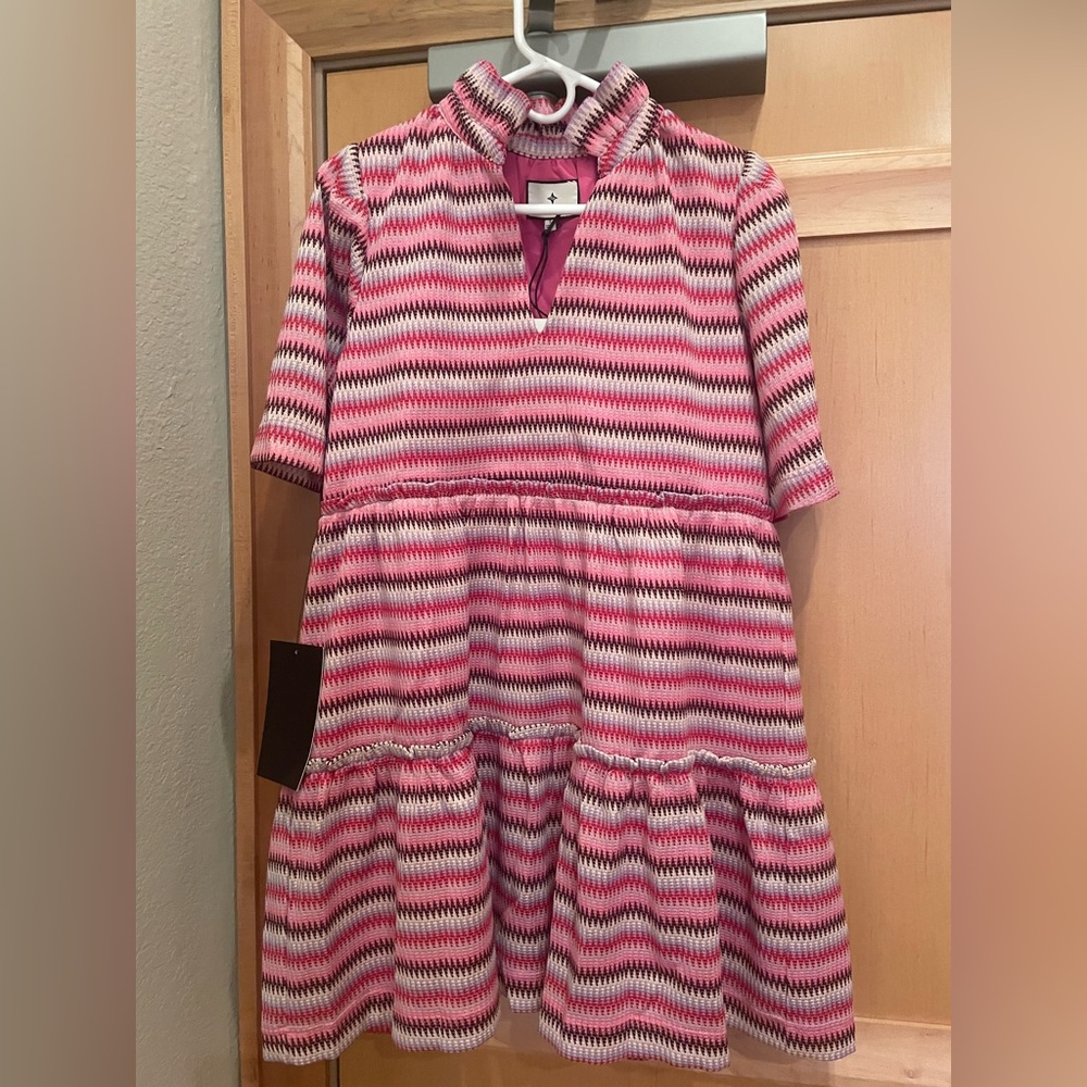 Tuckernuck Zigzag Knit Stripe Crawford Dress, Small, Women's